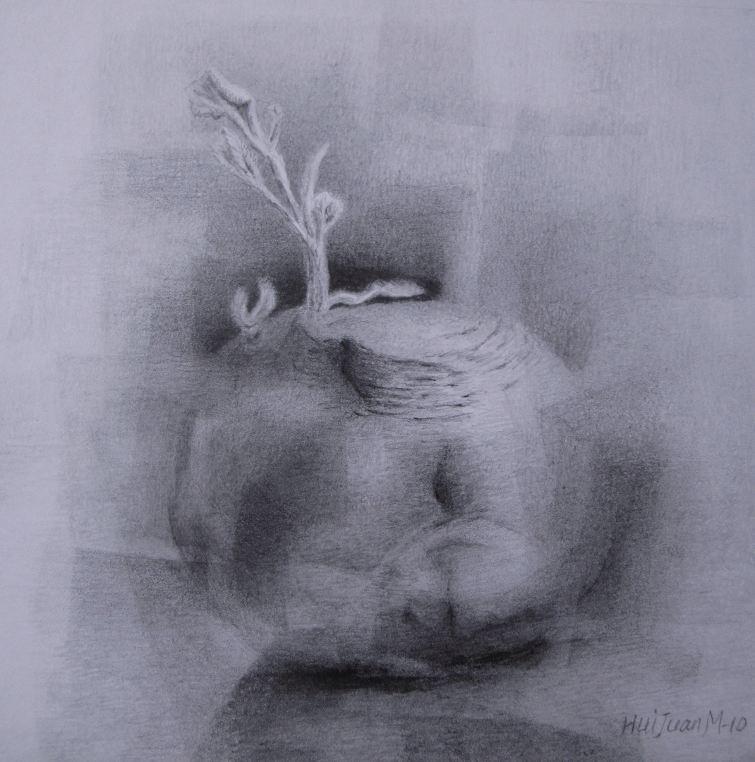 1,Back to the Root 30x30 Pencil Drawing 2010