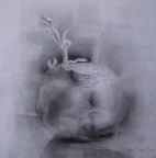1,Back to the Root 发芽 - 30x30.2010，Pencil Drawing铅笔素描