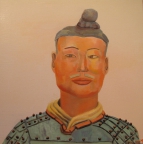 10,Warrior 兵俑50x50. 2013, Oil on canvas 麻布油画