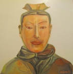 8,Warrior 兵俑50x50. 2013, Oil on canvas 麻布油画