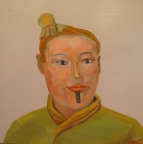 9,Warrior 兵俑50x50. 2013, Oil on canvas 麻布油画