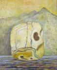 10，Yellow 黄 76x65. 2016, Oil on canvas 麻布油画