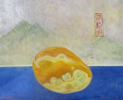 9，Wave Pattern 浪纹 65x76. 2016, Oil on canvas 麻布油画