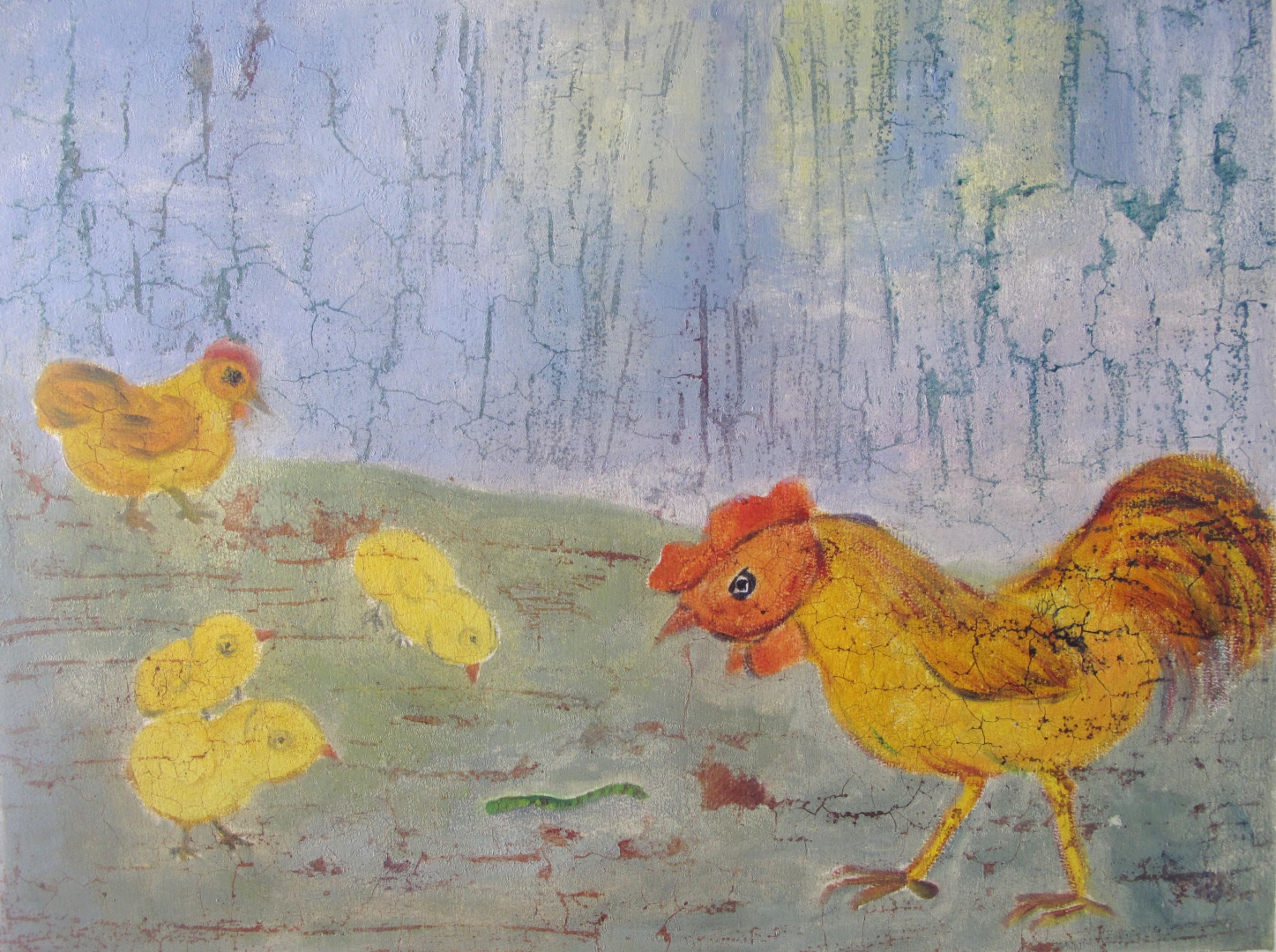 17,Familie Chicken 56x42 Monotype 2014