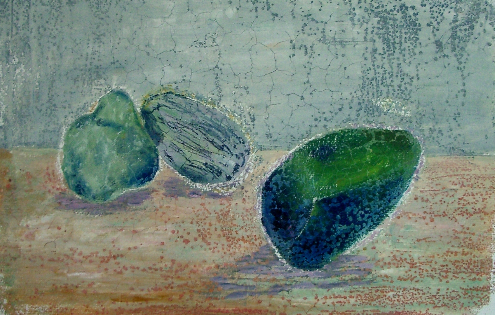 7,石头系列 48x72 独幅版画 2008