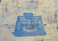 5,Hatchet face 青铜系列. 25x36. 2015, Monotype 独幅版画