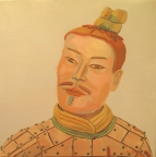 3,Warrior 兵俑50x50. 2013, Oil on canvas 麻布油画